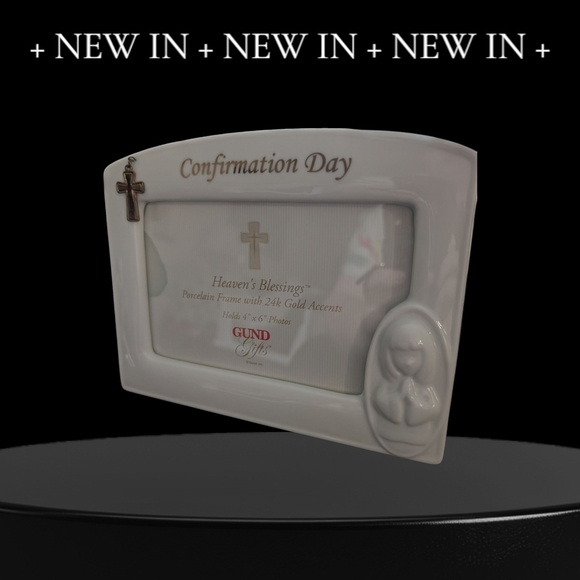 Gund Porcelain Frame 4x6 - Picture 1 of 3